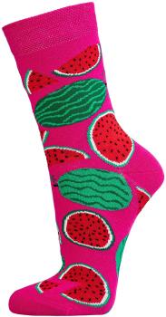 6 Paar TippTexx 24 Damensocken Bunte Früchte